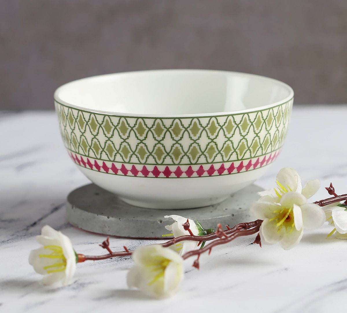 India Circus Rose Mallow Moscheutos Katori Bowl