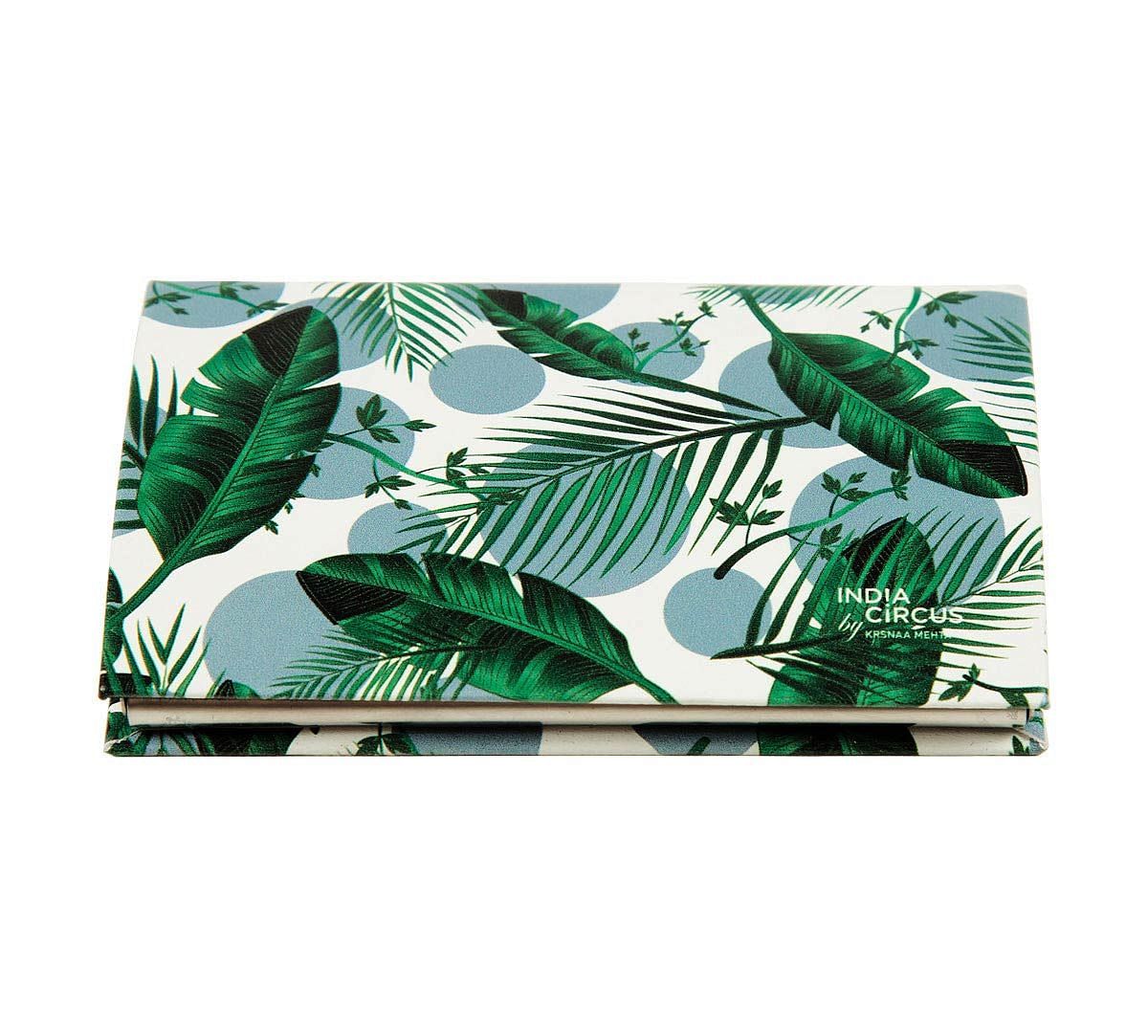 India Circus Tropical Leaves Visiting Card Holder