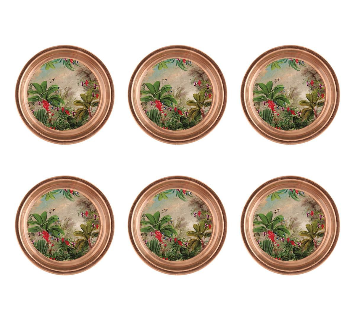 India Circus Tropical View Coaster Set of 6