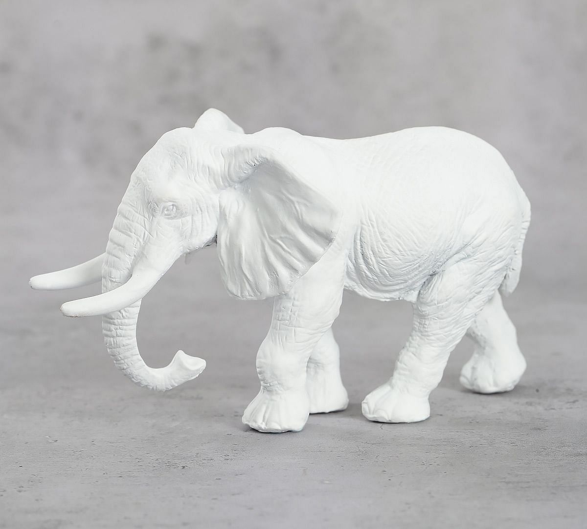 India Circus White Baby Elephant Figurine