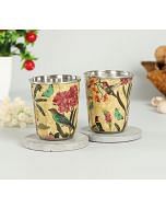 India Circus Bird Land Small Steel Tumbler (Set of 2)