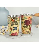 India Circus Bird Land Steel Tumbler (Set of 2)