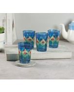 India Circus by Krsnaa Meha Beryl Fir Chai Glass Set of 4