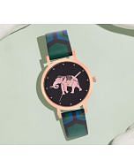 India Circus by Krsnaa Mehta Abstract Tusker Wrist Watch