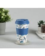 India Circus by Krsnaa Mehta Azur Blooms Bamboo Frankie Cup