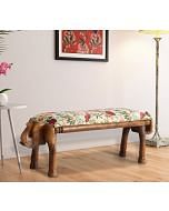 India Circus by Krsnaa Mehta Bird Land Wooden Animal Bench