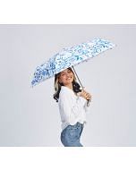 India Circus by Krsnaa Mehta Blaue Blume 3 Fold Umbrella