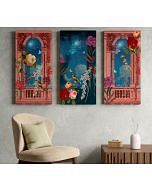 India Circus by Krsnaa Mehta Bliss Paradise Wall Art Set of 3