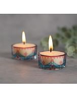 India Circus by Krsnaa Mehta Blooming Dahlia T Lite Candle Votive Set of 2