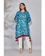 India Circus by Krsnaa Mehta Blossomy Mosaic Kaftan Kurti