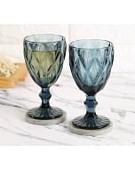 India Circus by Krsnaa Mehta Blue Wine Glass