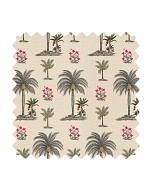 India Circus by Krsnaa Mehta Chevron Palms Fabric