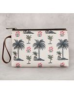 India Circus by Krsnaa Mehta Chevron Palms Utility Pouch