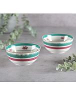 India Circus by Krsnaa Mehta Emerald Blossom Katori Set of 2