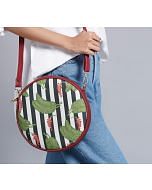 India Circus by Krsnaa Mehta Foliage Play Round Crossbody Bag