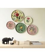 India Circus by Krsnaa Mehta Gardens of Eden Wall Decor Plates Set of 5