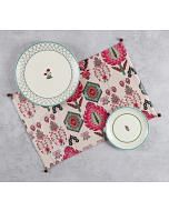 India Circus by Krsnaa Mehta Mystifying Dazzle Micro Velvet Table Mats Set of 6