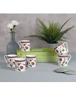 India Circus by Krsnaa Mehta Petal Perfection Melon Mug Set of 6