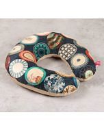 India Circus Platter Portrayal Neck Pillow