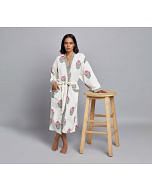 India Circus by Krsnaa Mehta Rose Rapture Bathrobe