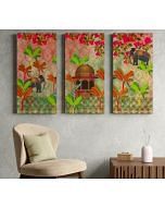 India Circus by Krsnaa Mehta Tribal Tusker Wall Art Set of 3