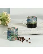 India Circus by Krsnaa Mehta Tropical View Glass Espresso Mug Set of 4