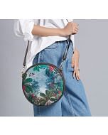 India Circus by Krsnaa Mehta Tropical View Round Crossbody Bag