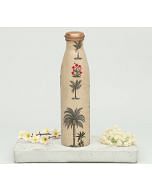 India Circus Chevron Palms Copper Bottle