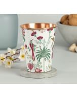 India Circus Grey Floral Galore Copper Tumbler