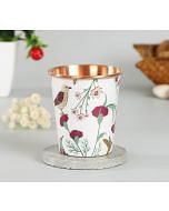 India Circus Grey Floral Galore Small Copper Tumbler