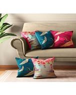 India Circus Lakeside Crane Flight Cushion Cover Set of 5