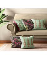 India Circus Peacock & Conifer Cushion Cover Set of 5