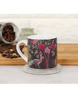 India Circus Peacock Garden Espresso Mug