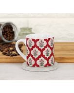 India Circus Poppy Flower Scarlet Espresso Mug