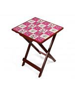 India Circus Quartet Checkers Side Table