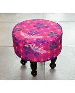 India Circus Red Paradise Ottoman