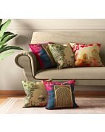 India Circus Royal Court Cushion Cover Set of 5