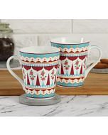 India Circus Magenta Quirk Zing Mug Set of 2