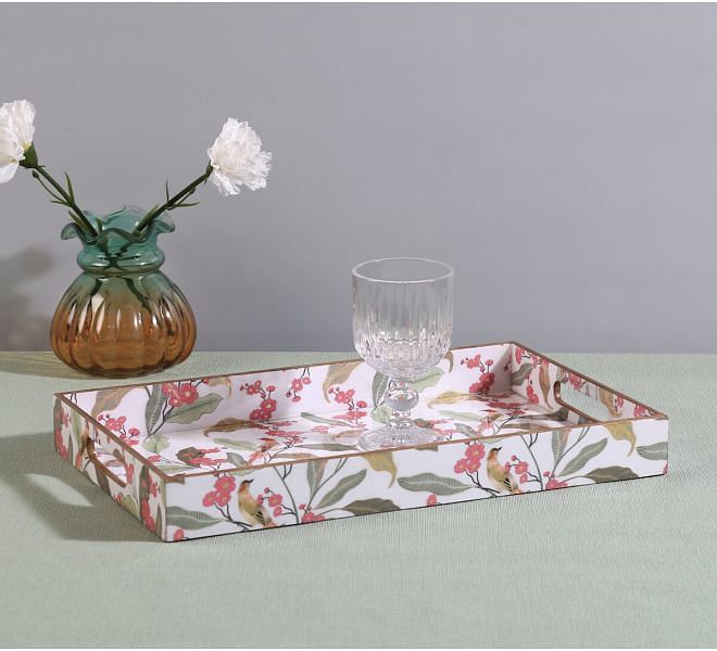 India Circu by Krsnaa Mehta Bird land paradise MDF Rectangle Tray