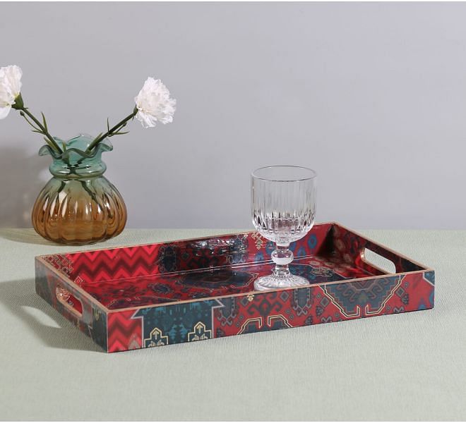 India Circu by Krsnaa Mehta Heritage Haven MDF Rectangle Tray