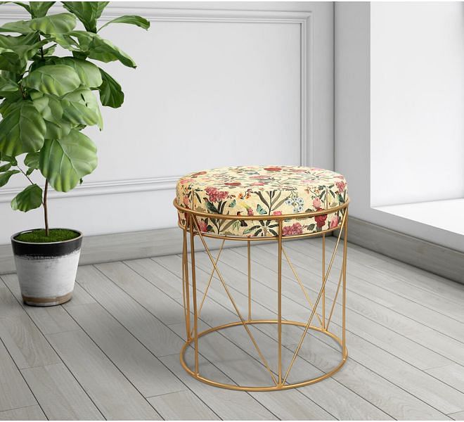 India Circus by Krsnaa Mehta Bird Land Iron Pouffe