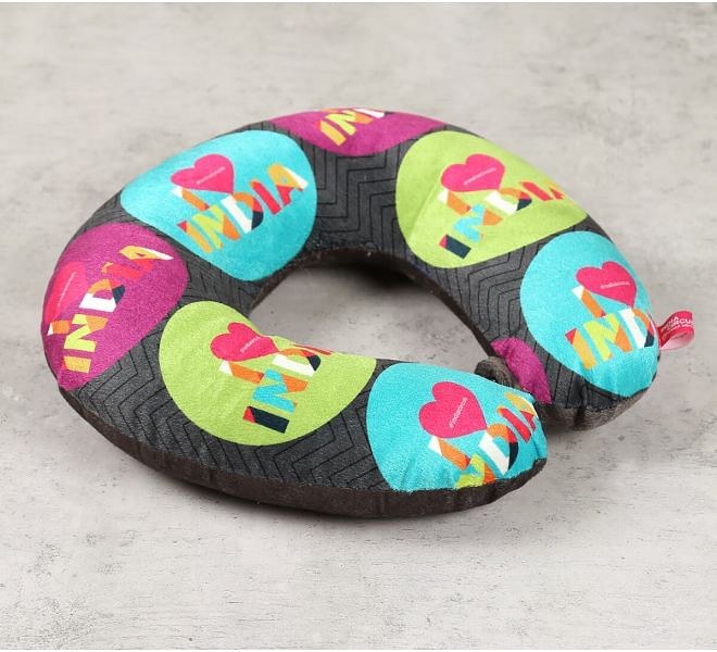 India Circus by Krsnaa Mehta Love IC Neck Pillow