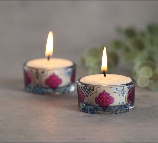 Mughal Jhali T Lite Candle Votive Set of 2