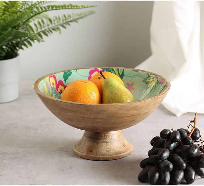 India Circus by Krsnaa Mehta Neon Cyanic Pop Burst Fruit Bowl