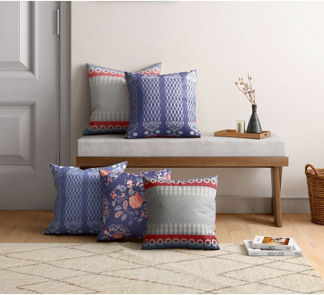 Designer Cushion Covers Online in India Set of 5 Cushion Covers