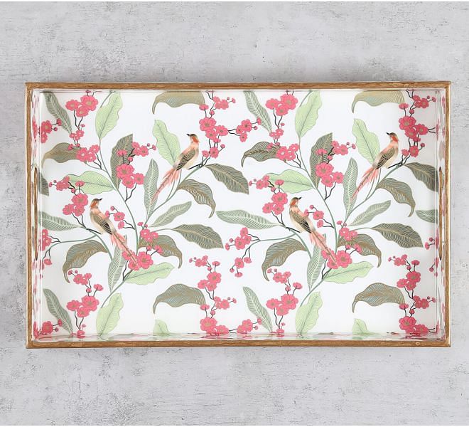 India Circu by Krsnaa Mehta Bird land paradise MDF Rectangle Tray