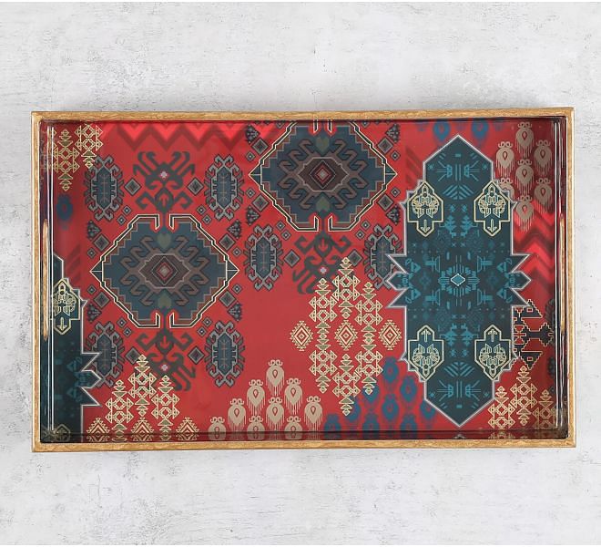 India Circu by Krsnaa Mehta Heritage Haven MDF Rectangle Tray