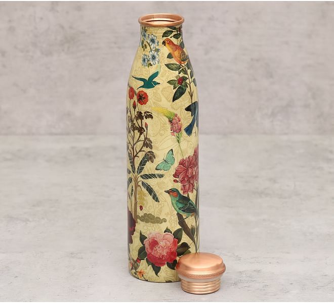 India Circus Bird Land Copper Bottle