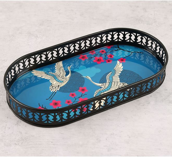 India Circus by Krsnaa Mehta Aerial Moments Rectangle Iron Tray