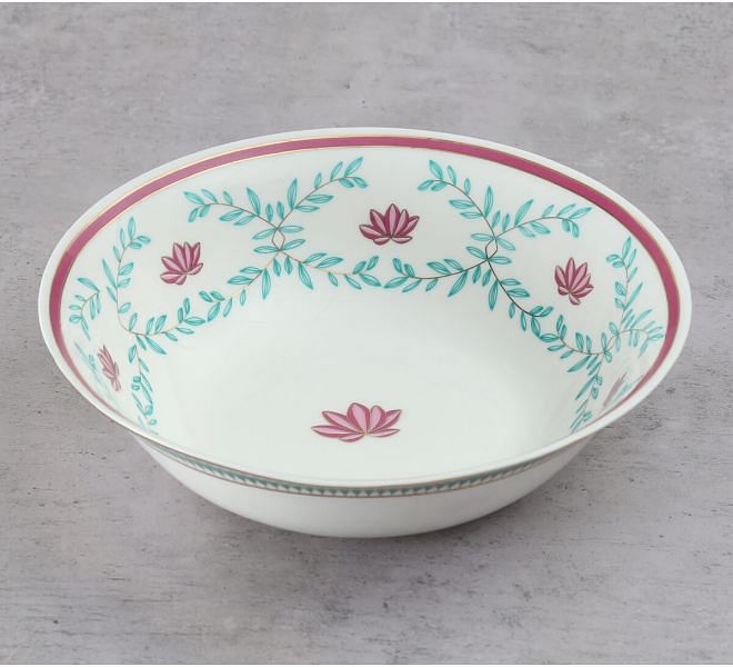 India Circus by Krsnaa Mehta Emerald Blossom Serving Bowl